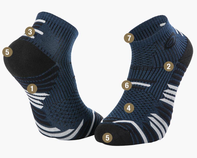 Socks Trail Elite blue/black